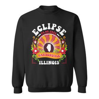 Eclipse 2024 Carbondale Illinois Total Solar Eclipse Sweatshirt - Seseable