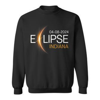 Eclipse 2024 Indiana Totality Eclipse Indiana Solar 2024 Sweatshirt - Monsterry UK