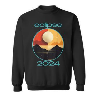 Eclipse 2024 Annular Solar Atomic Age Eclipse Sweatshirt - Monsterry