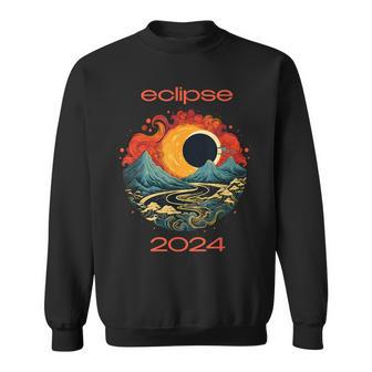 Eclipse 2024 Japanese Solar Atomic Age Eclipse Sweatshirt - Thegiftio UK