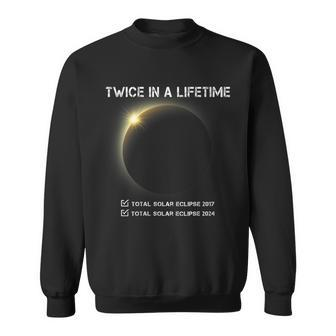 Eclipse 2024 Twice In A Lifetime Sweatshirt - Monsterry DE