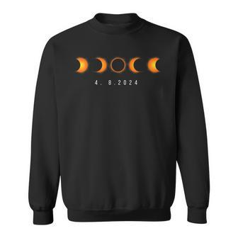 Eclipse 482024 Total Solar Eclipse Astronomy Space Sweatshirt - Seseable