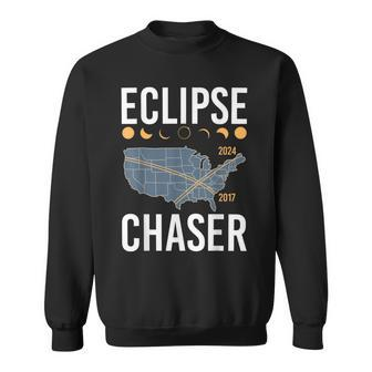 Eclipse Chaser Solar Eclipse 2024 Twice In A Lifetime Sweatshirt - Seseable