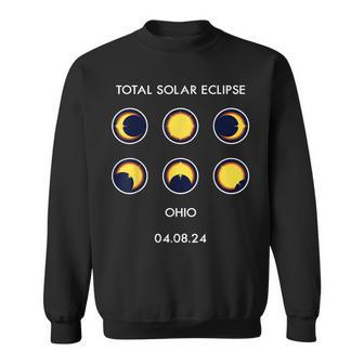 Eclipse Phases 040824 Total Solar Eclipse Ohio 2024 Sweatshirt - Thegiftio UK