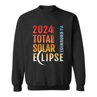 Edinboro Pennsylvania Pa Total Solar Eclipse 2024 5 Sweatshirt - Seseable