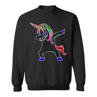 Edm Rave Magical Dabbing Unicorn Festival Sweatshirt - Monsterry DE