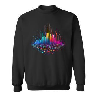 Égaliseur De Musique Colorée Techno Trance Sweater e - Cadeauxyz