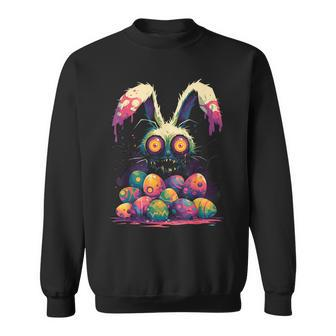 Egg Hunt Creepy Cute Goth Alt Aesthetic Sweatshirt - Seseable