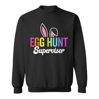 Egg Hunt Supervisor Matching Easter Rabbit Ears Egg Hunter Sweatshirt - Monsterry