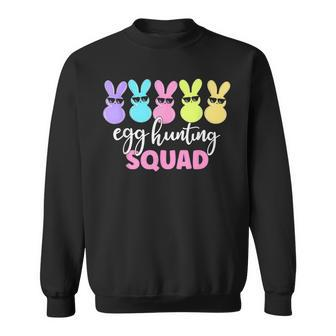 Egg Hunting Squad Crew Family Happy Easter Bunny Womens Sweatshirt - Seseable