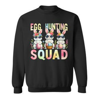 Egg Hunting Squad Easter Day Bunny Egg Hunt Happy Easter Sweatshirt | Mazezy AU
