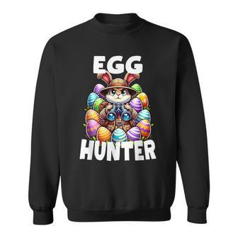 Egg Hunting Squad Graphic Easter Egg Hunt Easter Day 2024 Sweatshirt - Monsterry