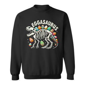 Eggasaurus Easter Stegosaurus Dinosaur Sweatshirt | Mazezy