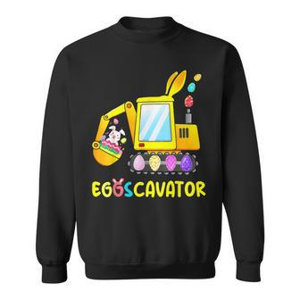 Eggscavator Easter Egg Hunt Construction Trucks Toddler Boys Sweatshirt - Seseable