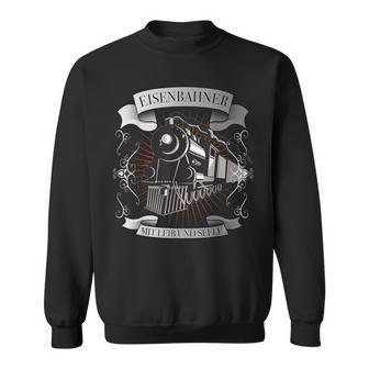 Eisenbahner-Motiv Sweatshirt, Lokomotive Leib und Seele Design - Seseable