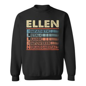 Ellen Family Name Ellen Last Name Team Sweatshirt - Seseable