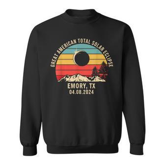 Emory Tx Texas Total Solar Eclipse 2024 Sweatshirt - Monsterry DE