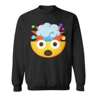Emoticon Shocked Face With Exploding Head Sweatshirt - Monsterry DE