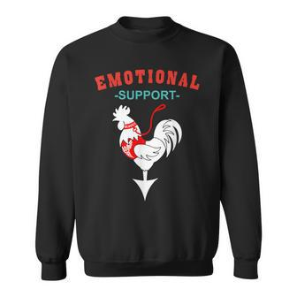Emotional Support Rooster Farmer Men’S Joke Sweatshirt - Monsterry UK