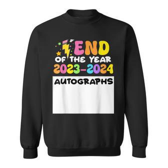 End Of The Year Autographs 2023-2024 Last Day Of School Sweatshirt - Monsterry DE