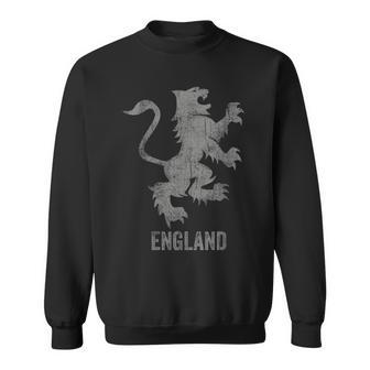 England Flag Heraldry Lion English Football Soccer Patriotic Sweatshirt - Monsterry AU