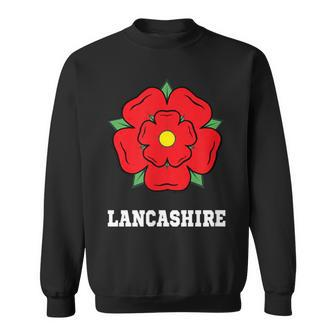 England Lancashire Red Rose Symbol Uk Sweatshirt - Thegiftio UK