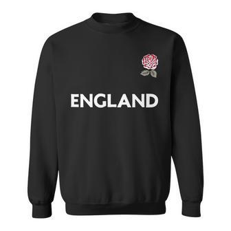 England Rugby Style Vintage Rose Crest Sweatshirt - Monsterry AU