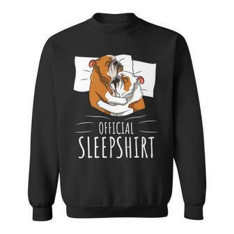 English Bulldog Official Sleep Sweatshirt | Mazezy