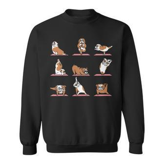 English Bulldog Yoga Sweatshirt | Mazezy