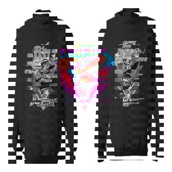 Epic Daddysaurus Neon Retro Cool For Father Of Daughter Sweatshirt | Mazezy