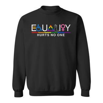 Equality Hurts No One Lgbt Gay Lesbian Pride Human Rights Sweatshirt - Monsterry