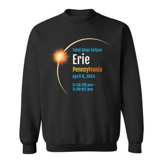Erie Pennsylvania Pa Total Solar Eclipse 2024 1 Sweatshirt - Monsterry UK