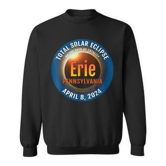 Erie Pennsylvania Pa Total Solar Eclipse 2024 3 Sweatshirt - Seseable