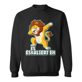 Es Eskaliert Eh Lion Black S Sweatshirt - Seseable
