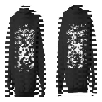Esotérico Oculto Serpiente Y Cuchillo Alquimia Ojo Símbolos Arte Del Tatuaje Manga Larga Camisa de entrenamiento - Regaloses