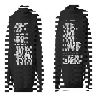 Esposa Mamá Abogado Leyenda Divertido Mamá Abogado Día De La Madre Camisa de entrenamiento - Regaloses