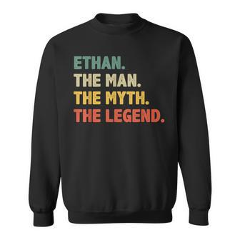 Ethan The Man The Myth The Legend Vintage For Ethan Sweatshirt - Monsterry UK