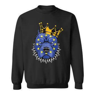 European Union Dog Pride European Union Flag Eu Dna Souvenir Sweatshirt - Monsterry UK