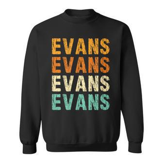 Evans Last Name Family Reunion Surname Personalized Sweatshirt | Seseable UK