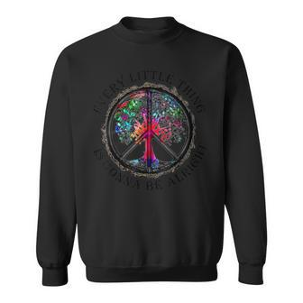 Every Little Thing Is Gonna Be Alright Yoga Tree Root Color Sweatshirt - Monsterry