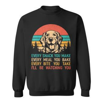 Every Snack You Make Golden Retriever Dog Retro Vintage Sweatshirt - Thegiftio UK
