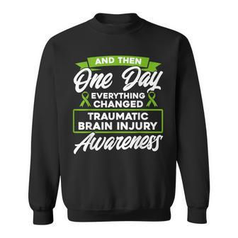 Everything Changed Traumatic Brain Injury Awareness Sweatshirt - Monsterry UK