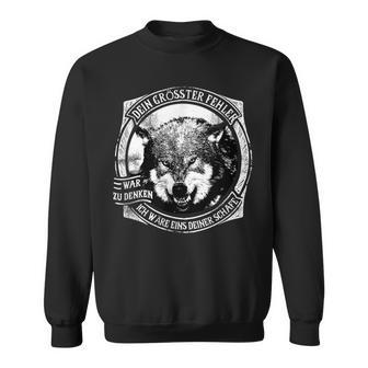Evil Wolf In Sheep's Fur Dein Fehlunterschätzen Your Fault Sweatshirt - Seseable