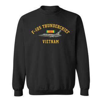 F-105 Thunderchief Vietnam Veteran F-105 Aircraft Christmas Sweatshirt - Monsterry AU