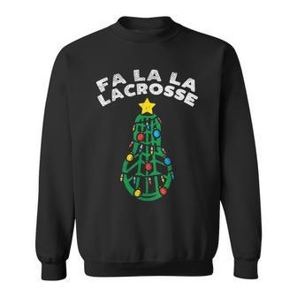 Fa La Lacrosse Christmas Lax Player Goalie Team Sweatshirt - Monsterry AU