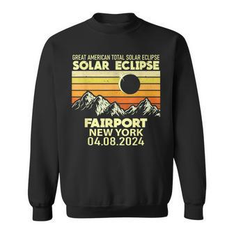 Fairport New York Total Solar Eclipse 2024 Sweatshirt - Thegiftio UK