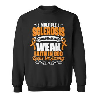 Faith In God Ms Awareness Multiple Sclerosis Survivor Sweatshirt - Thegiftio UK