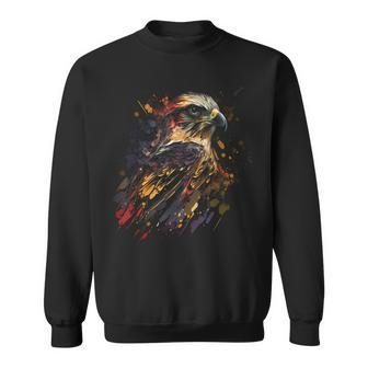 Falkeogel Bunt Farbeogel Raubvogel Falke Fan Sweatshirt - Geschenkecke