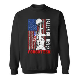 Fallen But Never Forgotten Soldiers Army Usa Memorial Day Sweatshirt - Monsterry