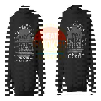Father Husband Meat Smoker Legend Grilling Dad Father's Day Sweatshirt - Thegiftio UK